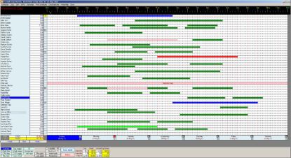 The Main Editor, just click and drag time bars across the time line